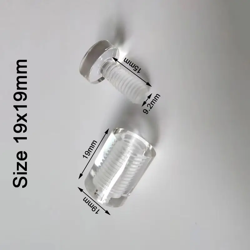 

Фирменная Новинка, 100 шт., 19X19 мм, прозрачные акриловые рекламные гвозди, винты, вывеска, стеклянные стойки для рекламных щитов, декоративная фурнитура