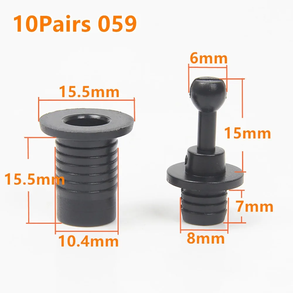 10Pairs Screw Clip Speaker Grill Pegs Kit DIY Ball Socket Ne