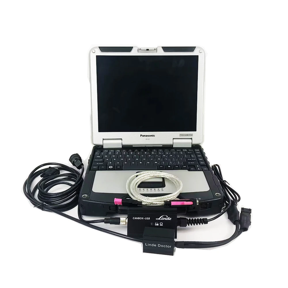 

2023 LINDE LSG Forklift Truck Diagnostic Tool for Linde Canbox Doctor Diagnostic Scanner Pathfinder Software With CF31 Laptop