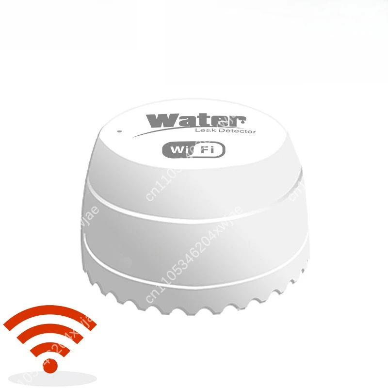 Wireless Water Sensor Detector Dual Alarm WiFi & Buzzer for Real-Time Home Leak Monitoring