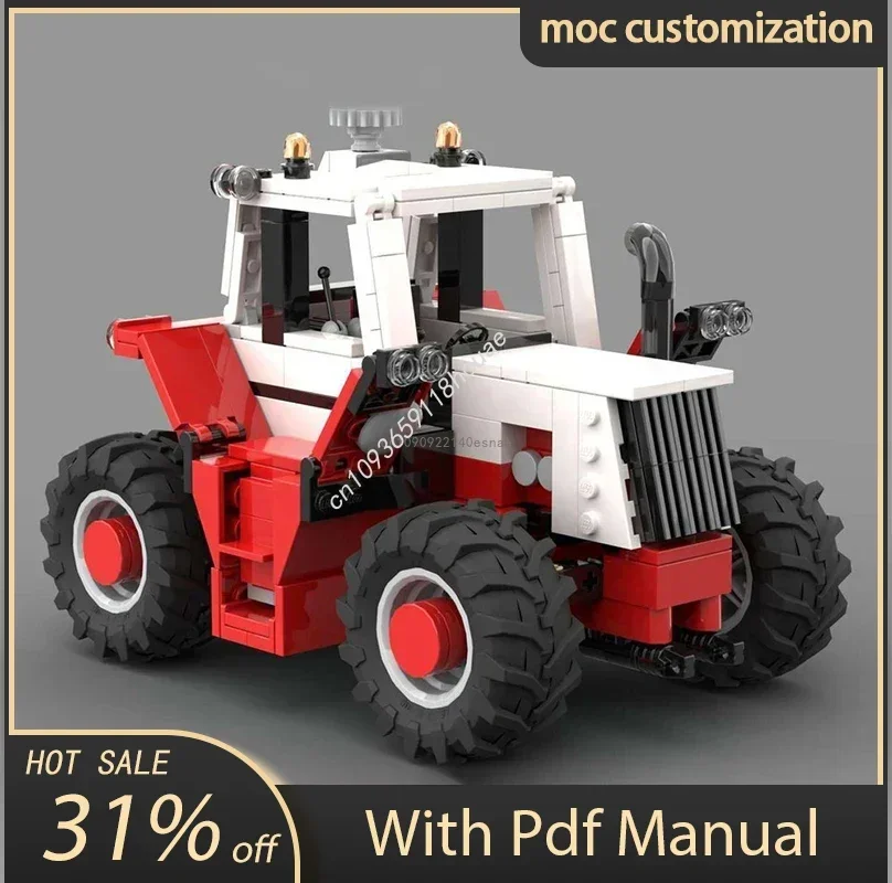 

465 шт. Moc чехол для трактора Traction King Модель DIY Творческие идеи Технологии Блоки Детские игрушки Подарки на день рождения