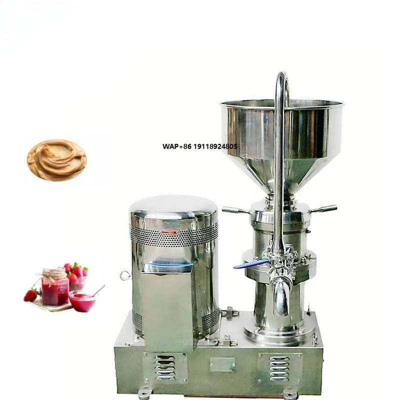 High Quality Stainless Steel Almond Peanut Butter Making Machine Tahini Colloid Grinder Vertical Colloid Mill for Mayonnaise