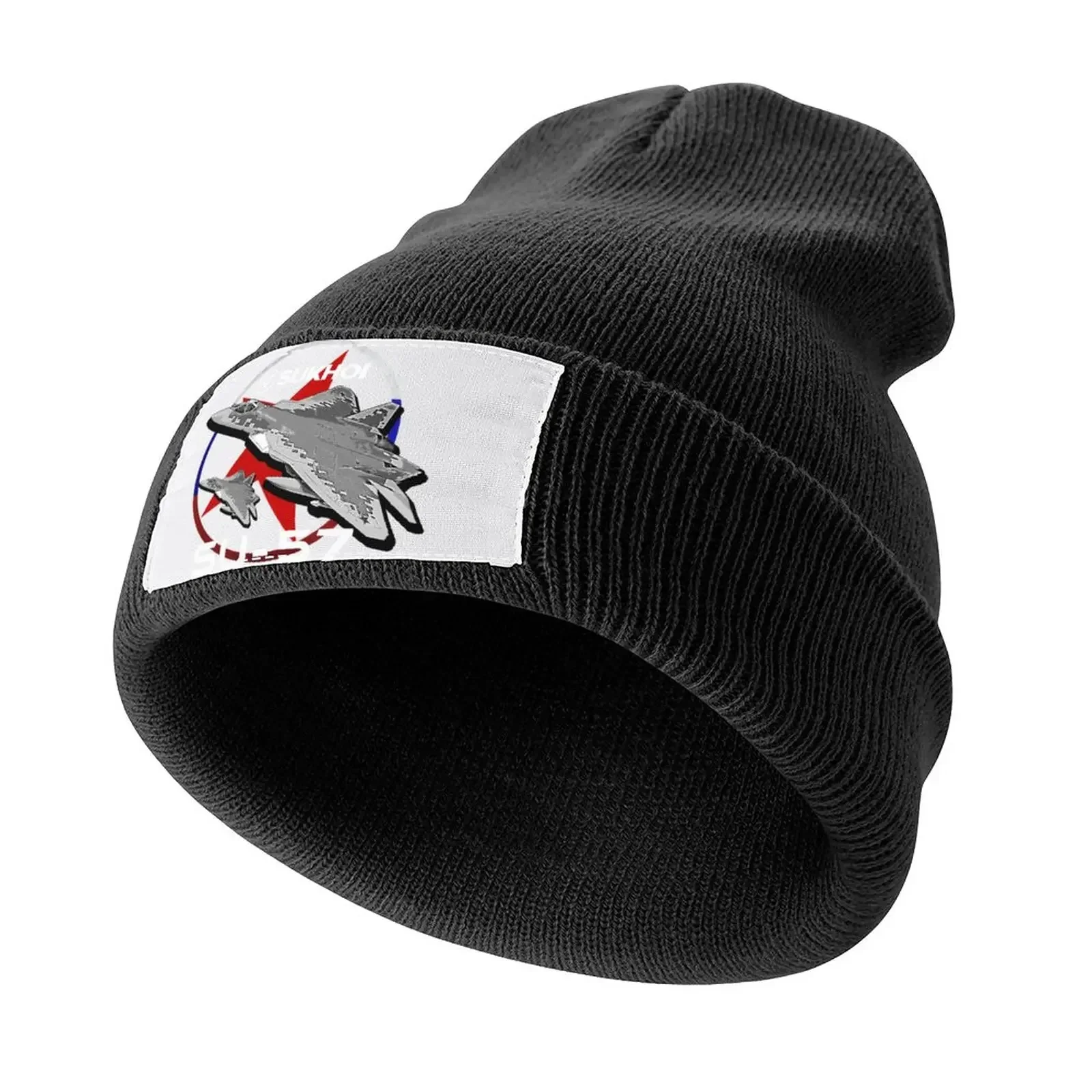 

Sukhoi SU-57 Russian fighterjet Knitted Hat Kids Hat |-F-| Male Hat Beach Hats Woman Men's