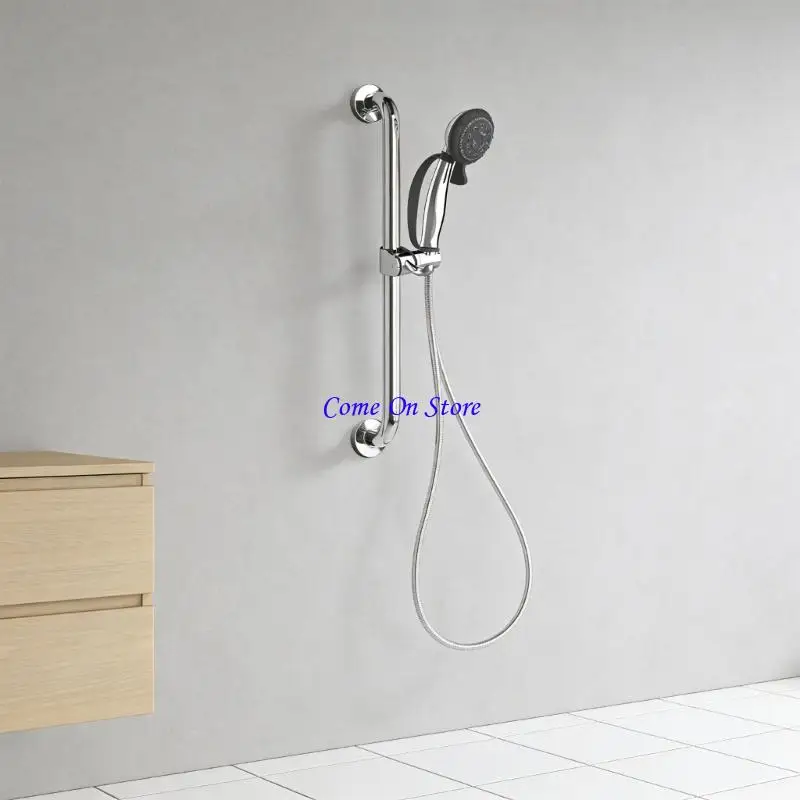 M6CF Shower Head Holder Adjustable Height Handheld Shower Holder Support Rack for Handheld Sprayer Easy to Install
