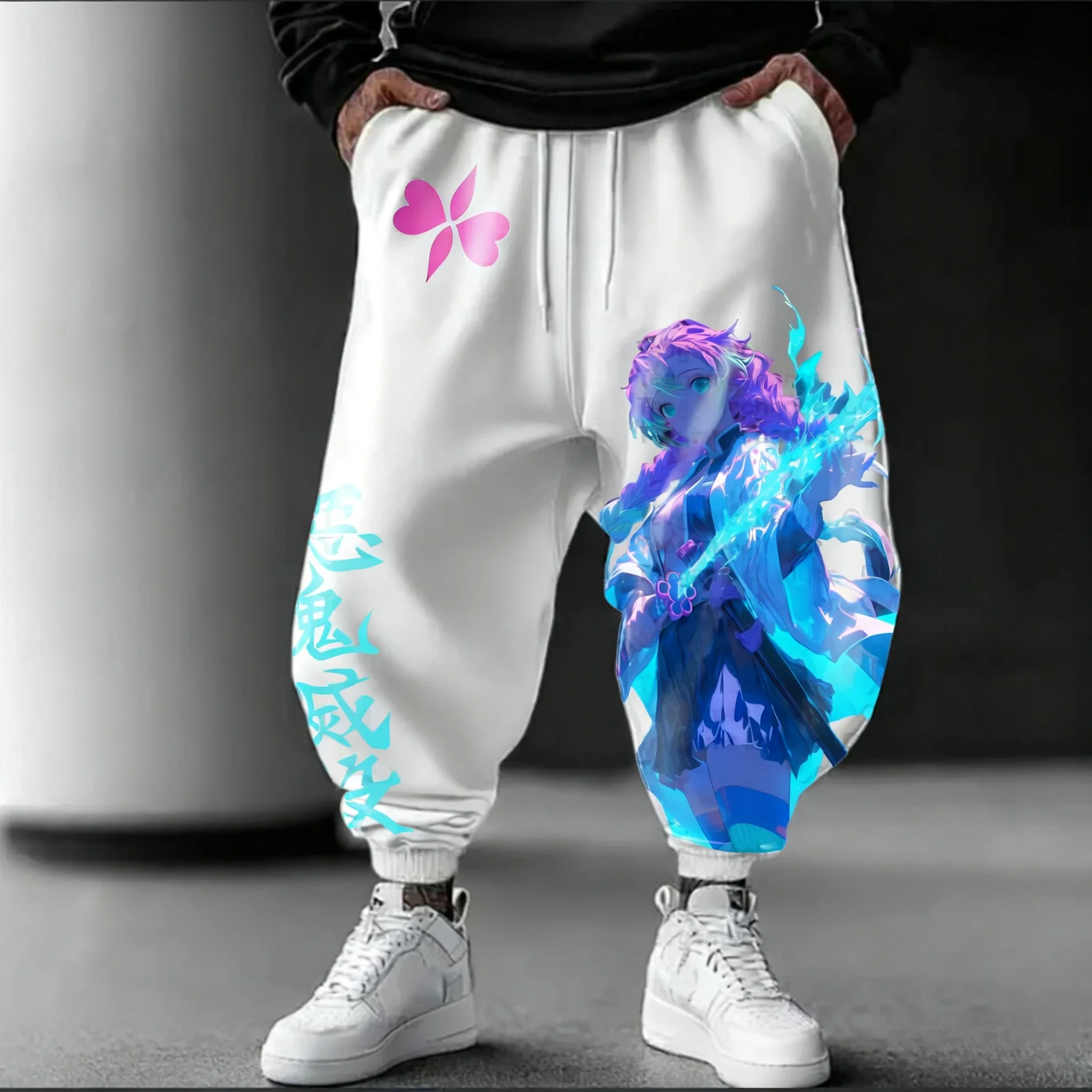 

Demon Slayer Men's Versatile Sweetpants 2026 Autumn/Winter Kanroji Mitsuri Anime Printed Trendy Trend Casual Sports Pants