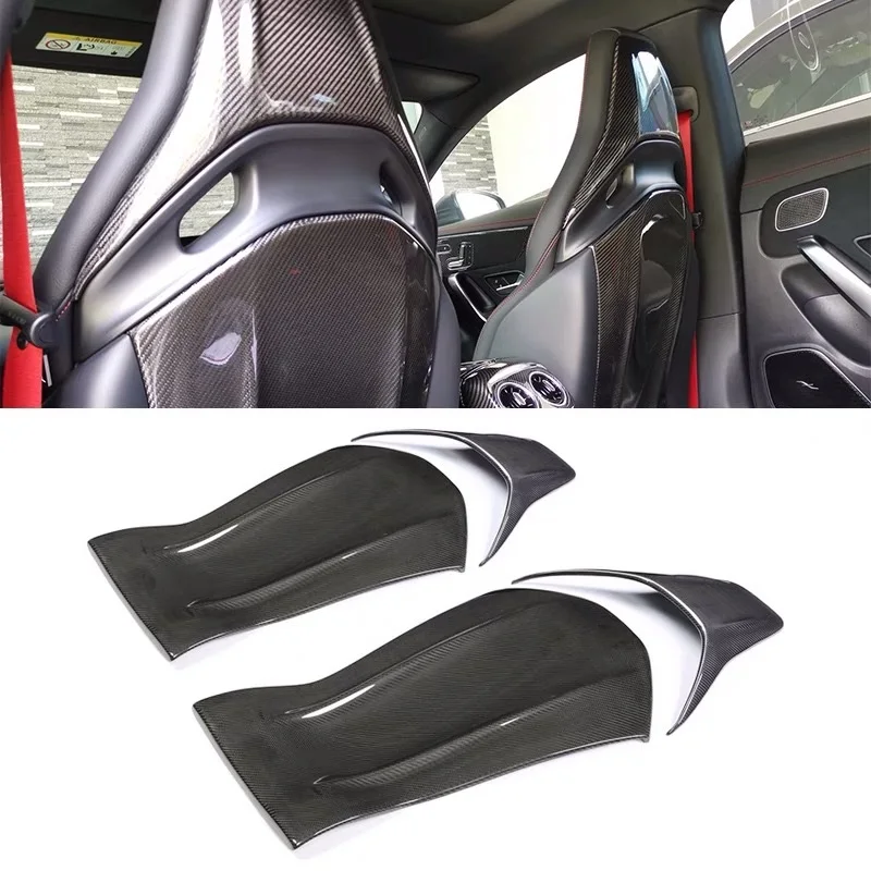 Carbon Fiber Car Interior Modification Console Gear Panel Cover Kit For Mercedes-Benz A Class A45 GLA GLA45 CLA CLA45 AMG 2014+