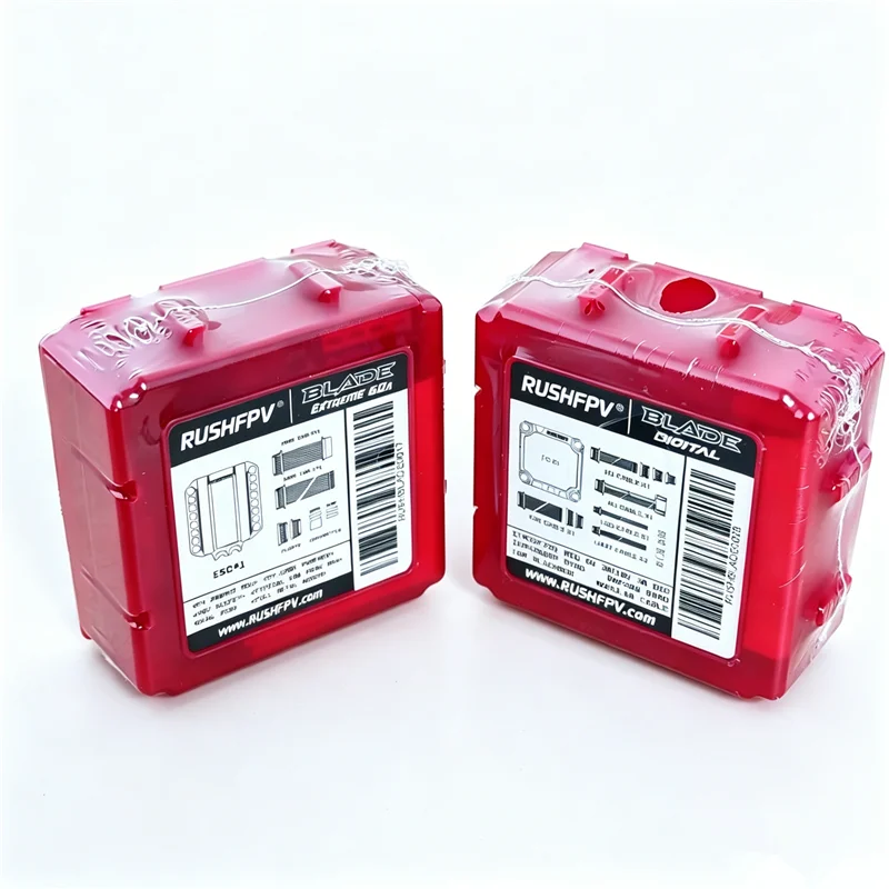 RUSHFPV BLADE F722 V2 FPV Stack, 2 Versions Available (Analog Red / HD Black), 6-Layer PCB 5V 3A BEC 3-6S 60A AM32 ESC Set