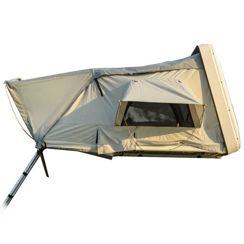 

high-quality waterproof portable car 4 person camping truck roof top tent korea ABS hard top shell lightweight 160cm