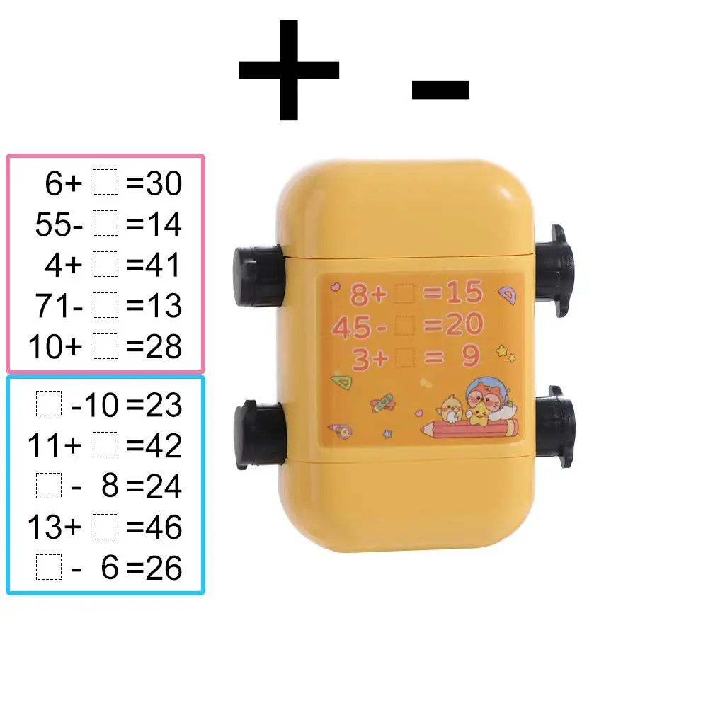 Number Children Math Stamp DIY Subtraction Roller Arithmetic Seal Division Math Learning Gap Filling Digital Teaching Stamp Kids