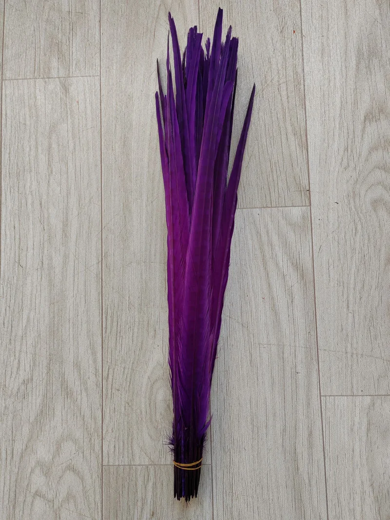 5Pcs/Lot! 45-54CM  Wholesale Colored Ringneck Pheasant Tail Feathers for Crafts  Large Decorative Feather Tail Festival Carniva