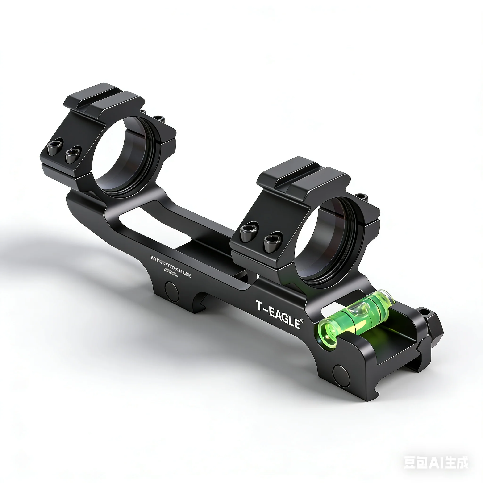 Base de montagem de visão tática de anel duplo de montagem de escopo QD de 25,4 mm / 30 mm com suporte de nível de bolha para montagem em trilho Picatinny AR15