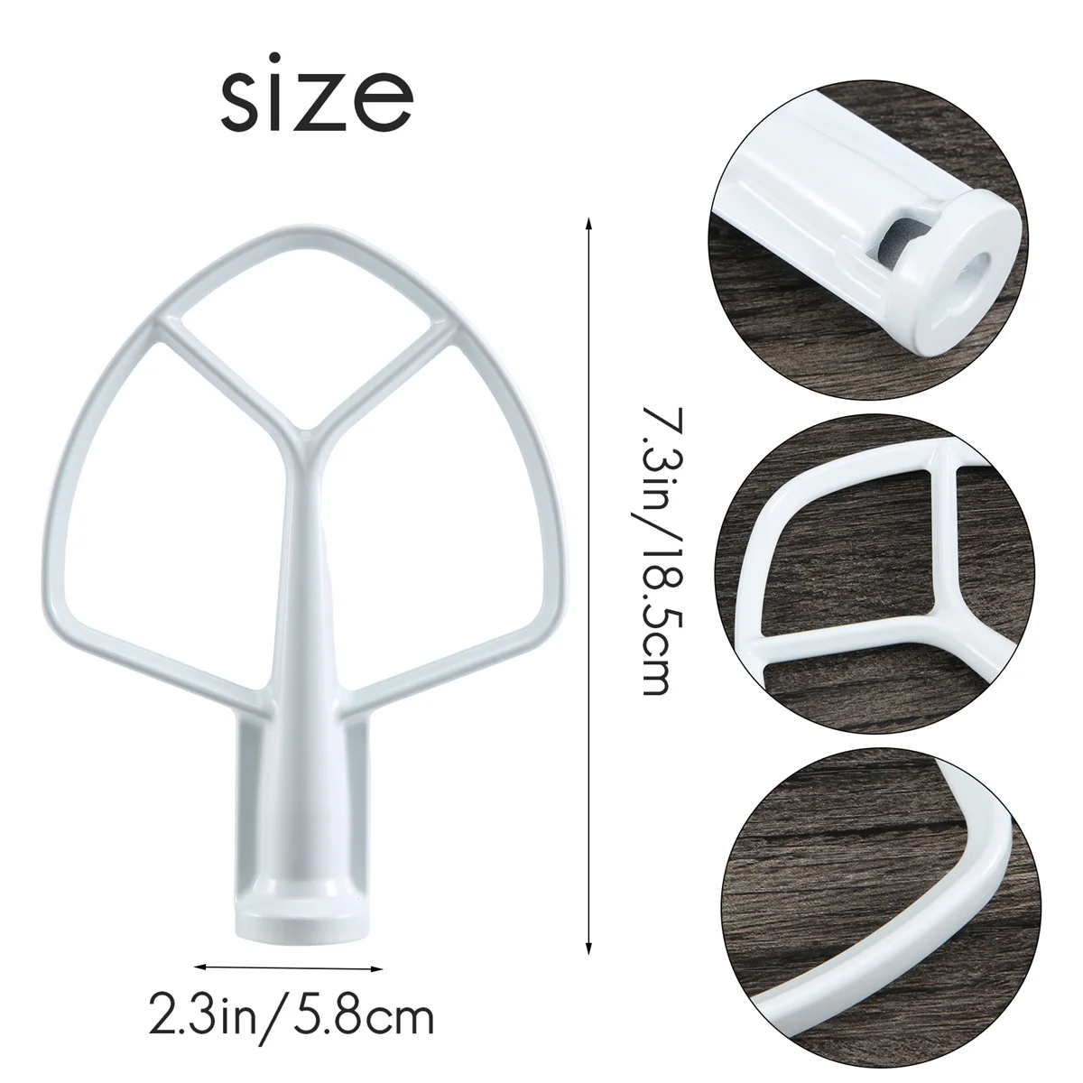 K5AB K5SS Kitchen Mixer Aid เครื่องตีแบบแบนเคลือบ, สําหรับเครื่องผสม KitchenAid W 10807813 , 9707670   อุปกรณ์เสริม