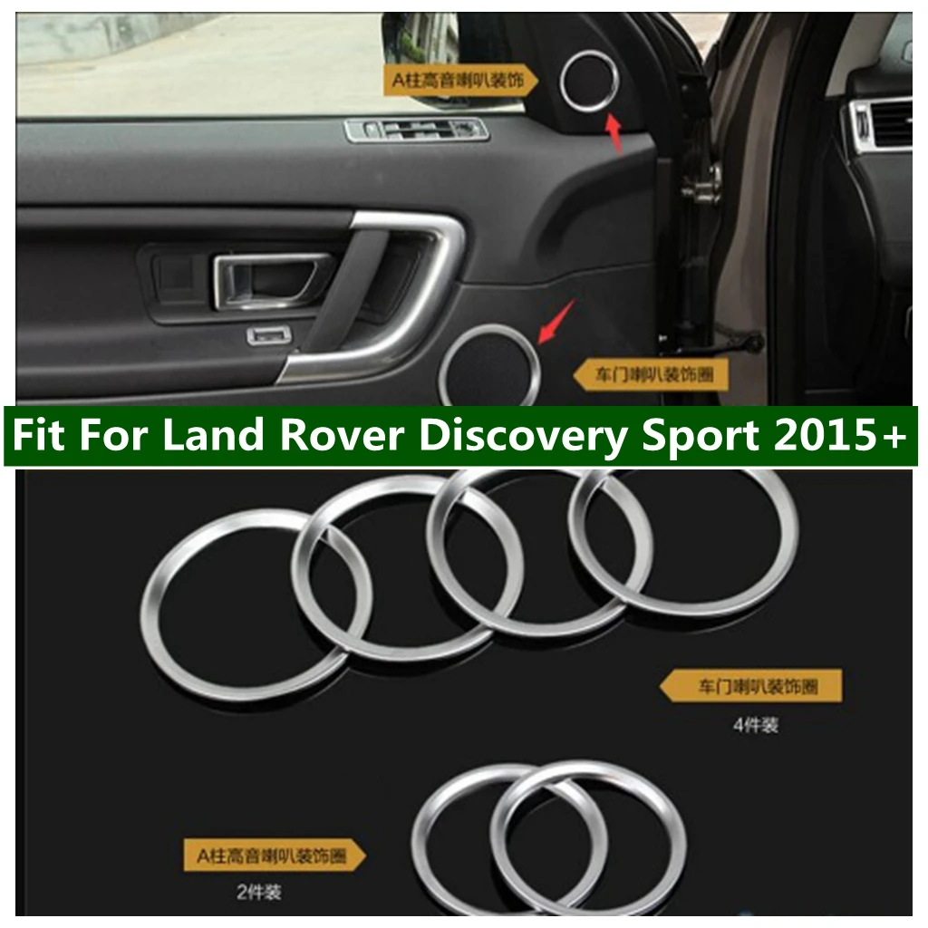 

Door Stereo Speaker Audio Loudspeaker Sound Decor Ring Cover Trim For Land Rover Discovery Sport 2015 - 2023 Car Accessories