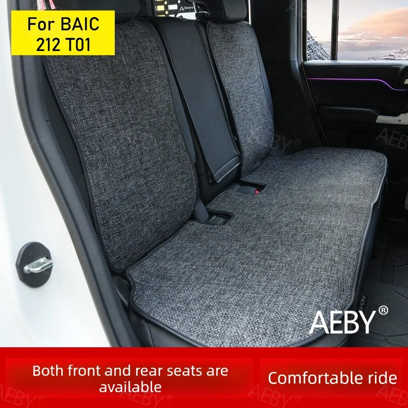 

Для BAIC 212 T01: дышащая накидка на автомобильное сиденье из льняной ткани, противоскользящая и влагостойкая, для всех сезонов, аксессуары для салона автомобиля.
