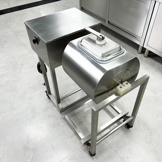 

Large Capacity Vertical Low Noise Electric Automatic Swelling Meat Marinating Vacuum Pickling Machine