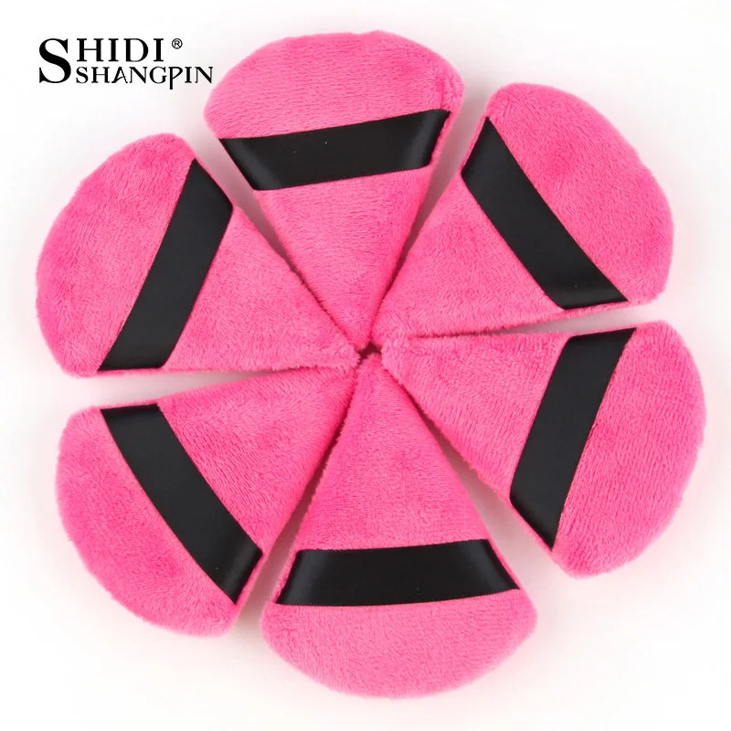 1 قطعة مثلث مسحوق نفخة الوجه ماكياج الإسفنج مستحضرات التجميل لينة القطن الثابتة ماكياج مسحوق نفخة قابل للغسل المخملية أدوات التجميل