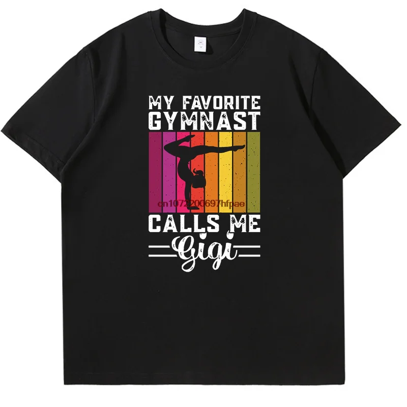 Funny Gymnast Vintage Gymnastics Graphic T Shirts Fashion Cotton Tees Tops Summer O-Neck New Shirts And T-Shirts Mens Clothes