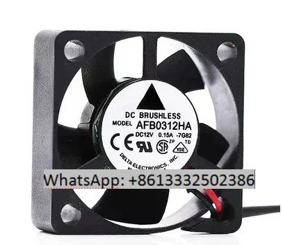

Electronics AFB0312HA 7G82 DC 12V 0.15A 30x30x10mm 3-Wire Server Cooling Fan