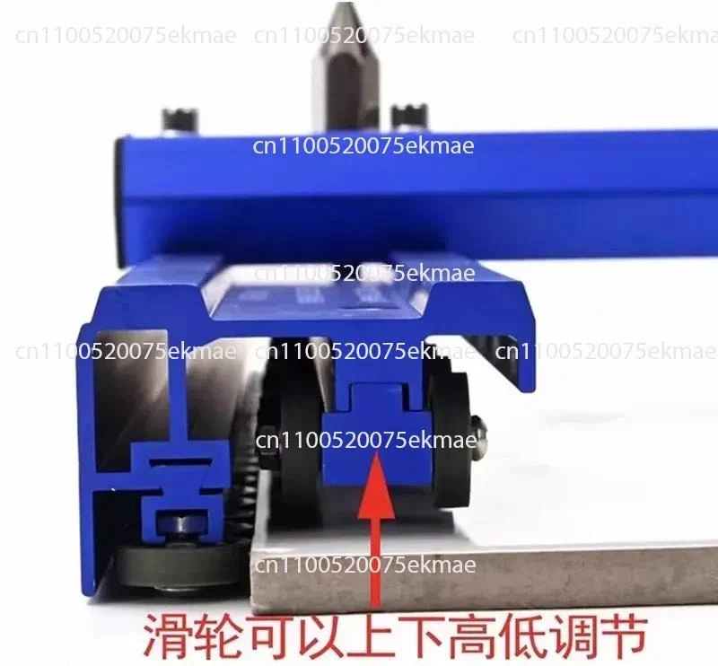 T-shaped Tile Push Cutter Round Belt Horn Tip Manual Rock Slab Cutter, Large Format Tile & Sintered Stone Cutting Hand Tool
