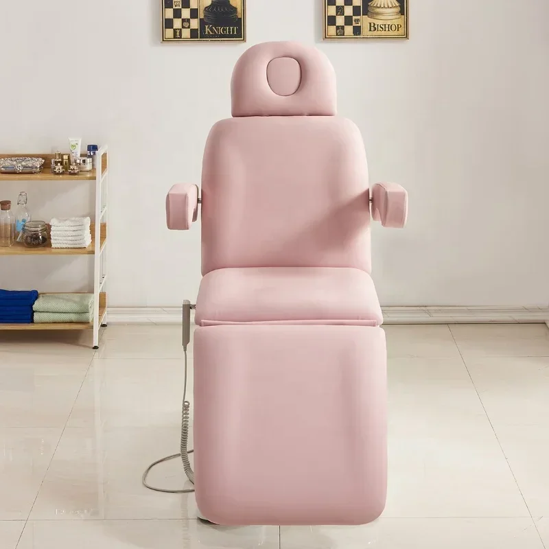 Foshan Factory Hot Sale Modern Cheap Pink Beauty Salon Massage Electric Beauty Bed With 3/4 Motors