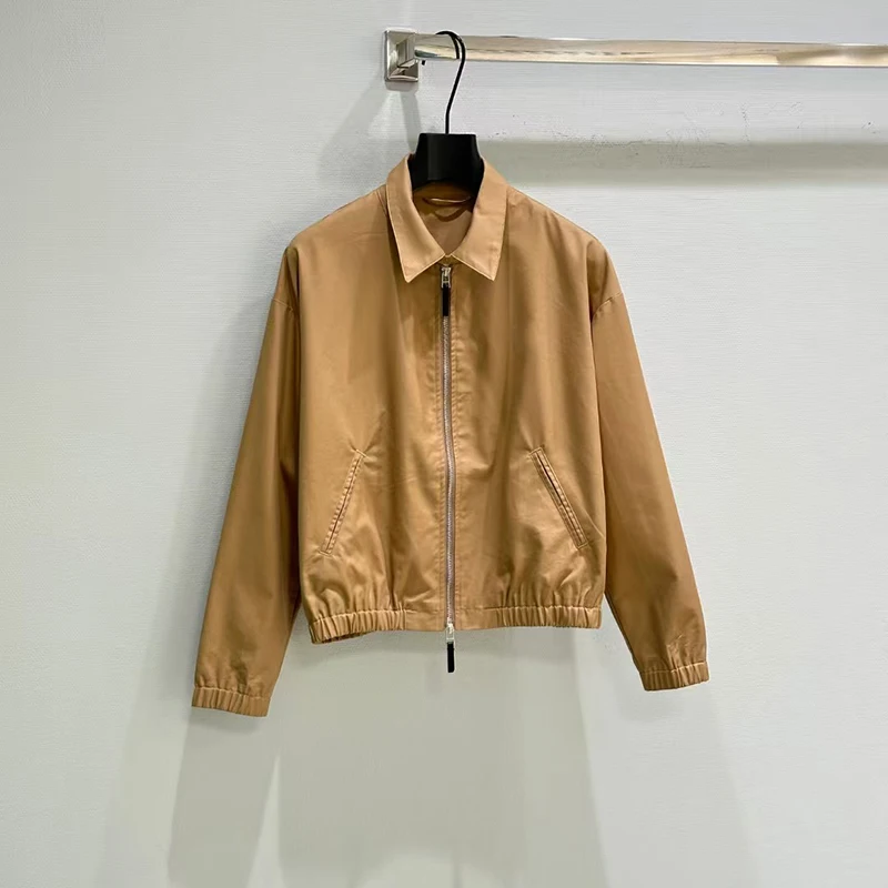 

Women's Vintage-Style Adjustable Jacket Top Lapel Collar Long Sleeve Waist-Defining Jacket Autumn, New Arrival, 2025