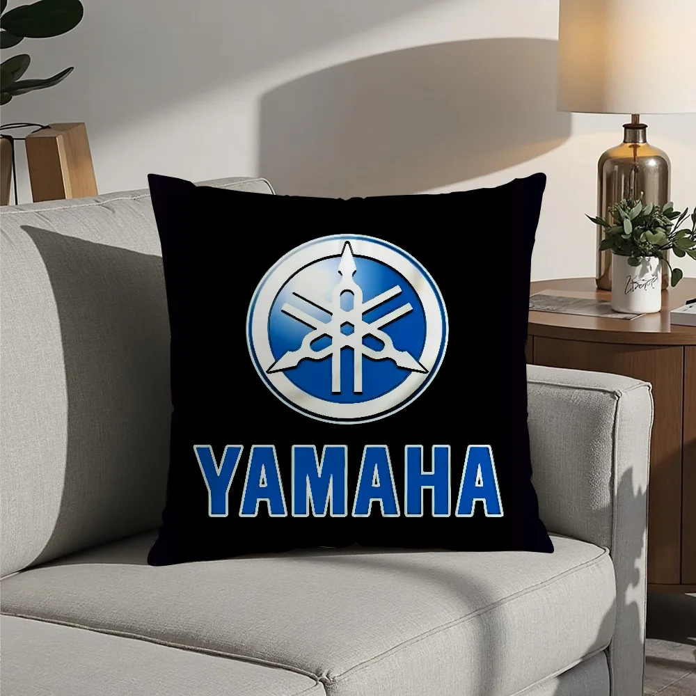 Motorcycle Racing Y-YamahaS Pillow Case Plush Fabric Soft  Pillowcase Double Sided Print Cushion Cover Household Gifts