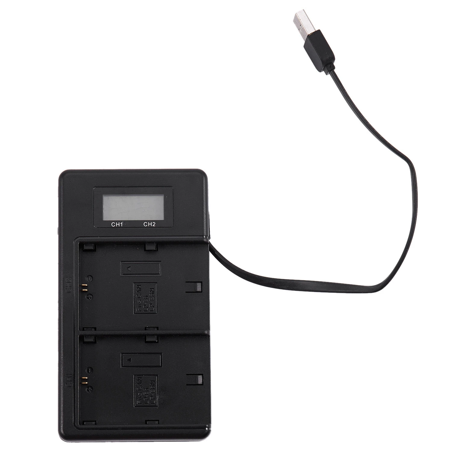 [B24B!】 Lp-E6 Battery Lcd Dual For Canon Eos 5Ds R 5D Mark Ii 5D Mark Iii 6D 7D 80D Eos 5Ds R Camera view 2