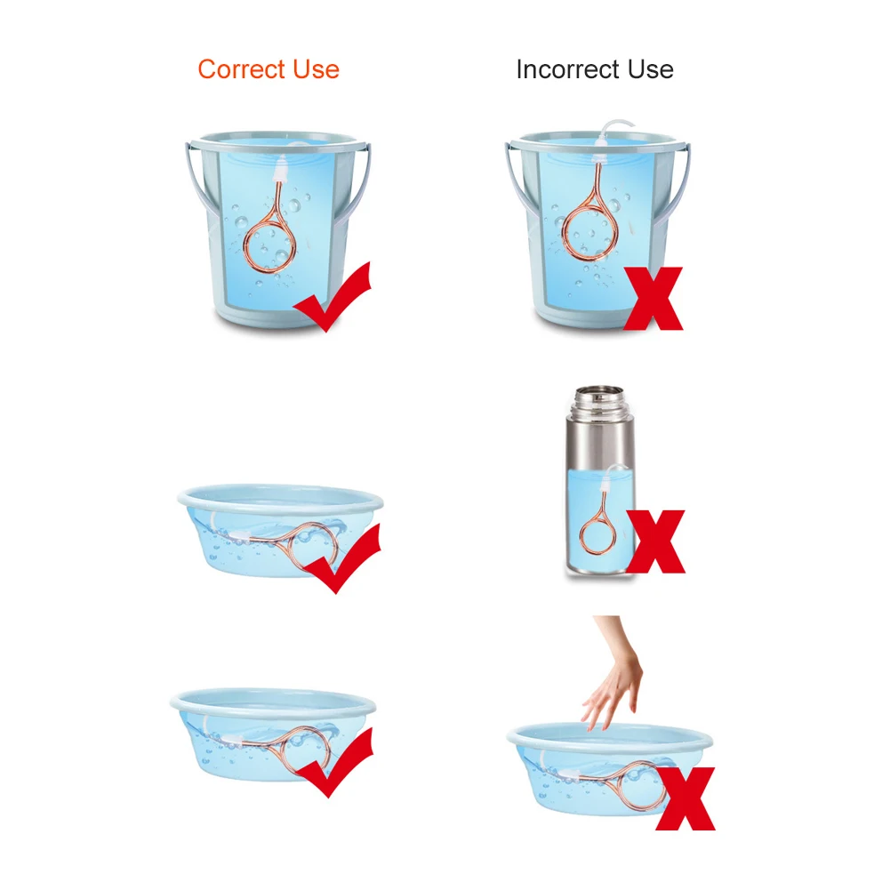 Elektryczny pręt do podgrzewania wody o mocy 3000 W, grzejnik zanurzeniowy o dużej mocy 3000 W - szybkie ogrzewanie wody do kąpieli wiadro
