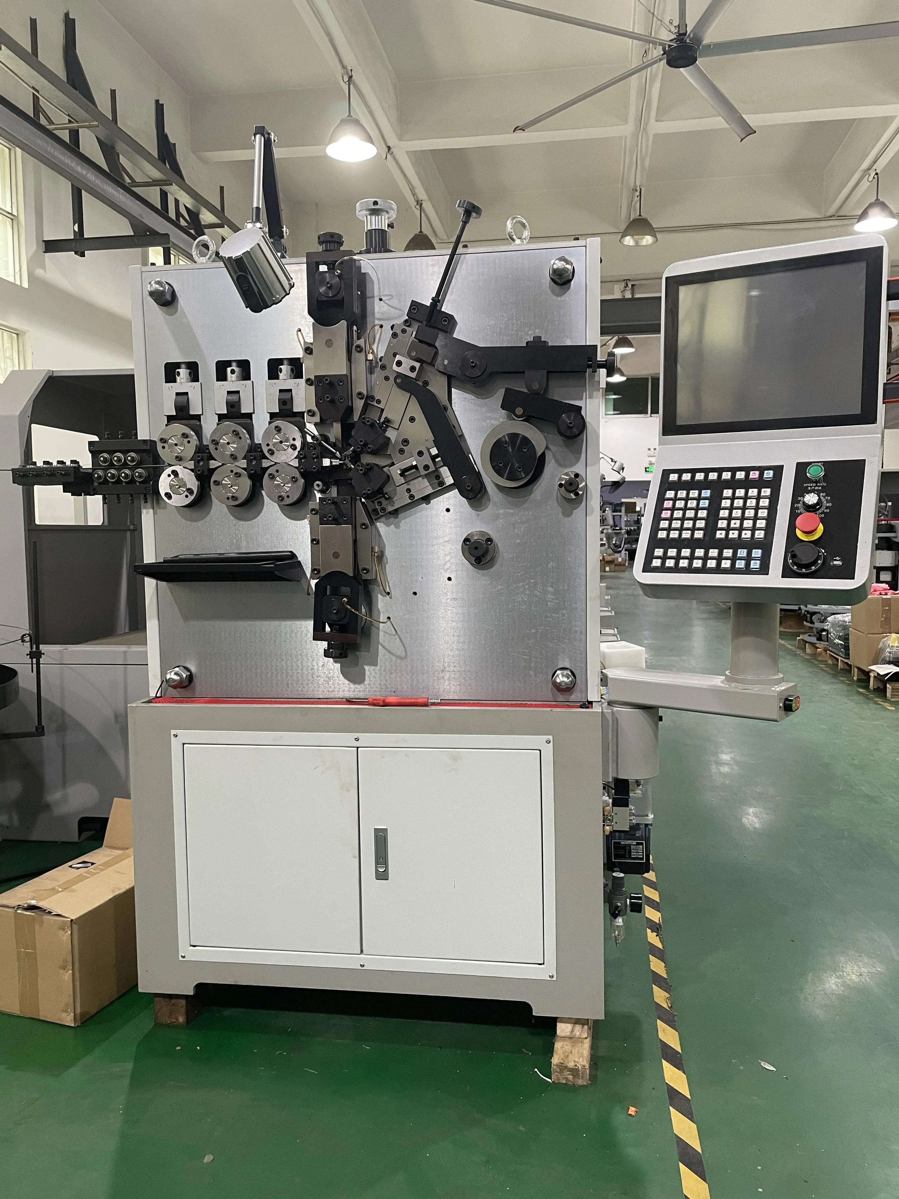 US-540 High Speed CNC Automatic Conical Compression Spring Making Machine