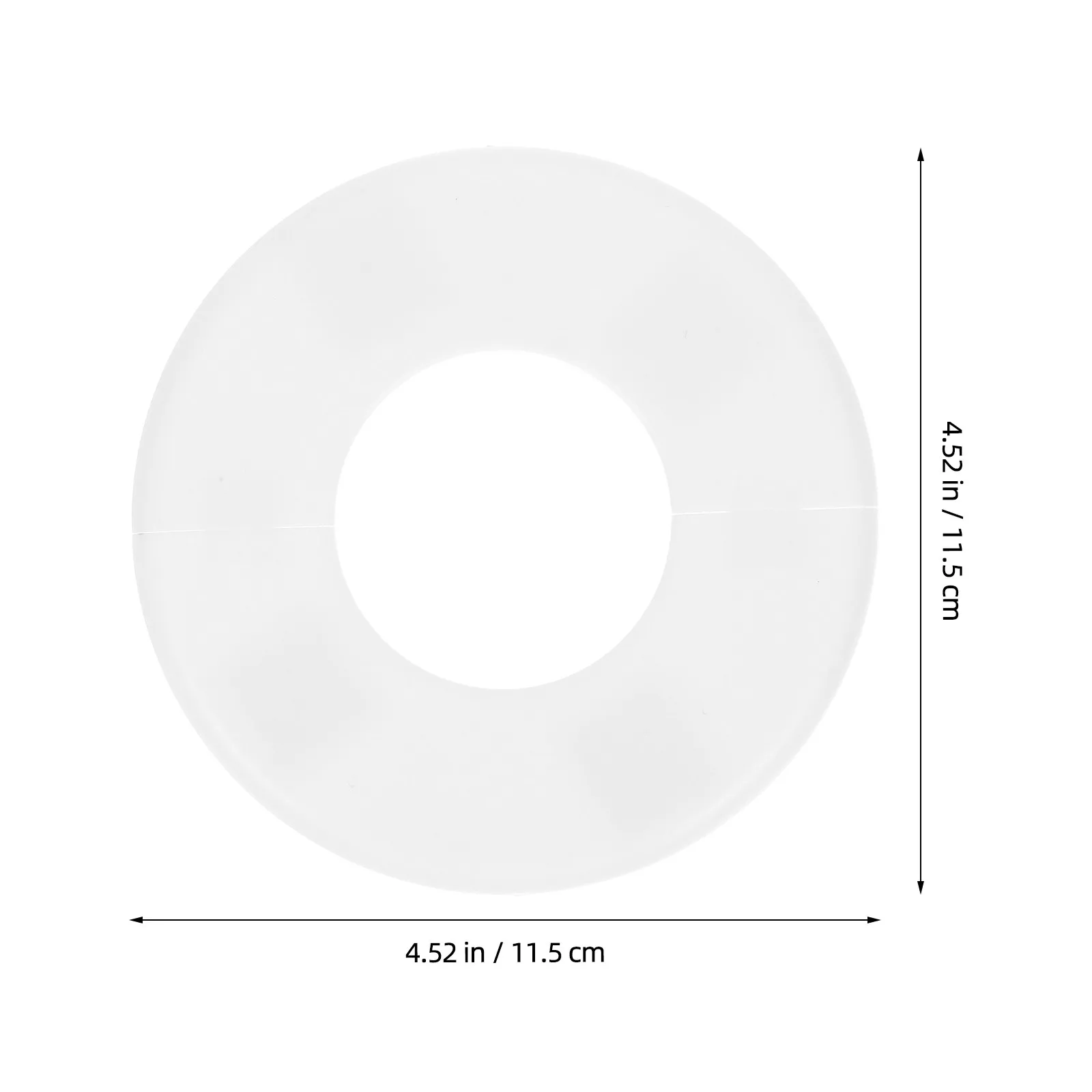 2Pcs Pool Pipe Cover Plates White Round Split Flange Ladder Escutcheons Protective Covers Inground Pool Ladder Safety Guard Pipe
