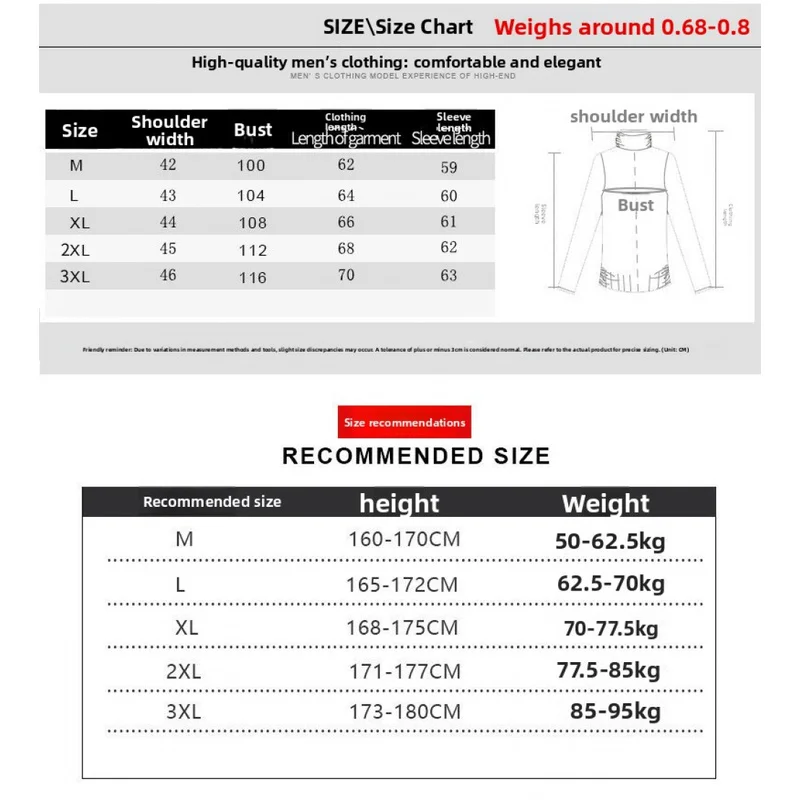 QICHE 2026 Autumn Winter Plus Size Solid Pullover Knitwear for Men, High Neck Base Layer Sweater