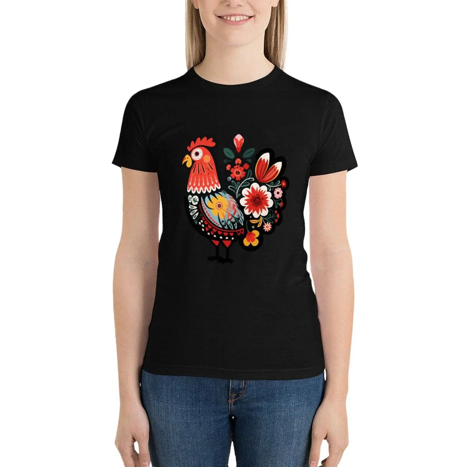 Polish Folk Art T-Shirt anime clothes graphics T-shirt Women