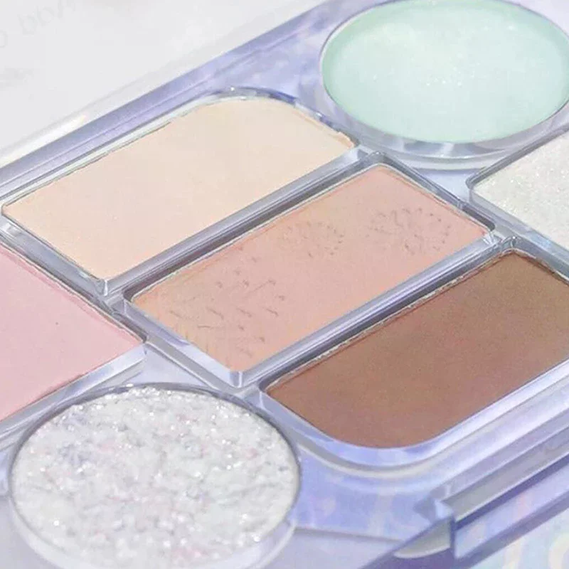 DIKALU Grey Powder Milk Tea Pure Wind Eyeshadow Tray Low Saturation Matte Niche Brand Earth Color Daily Makeup