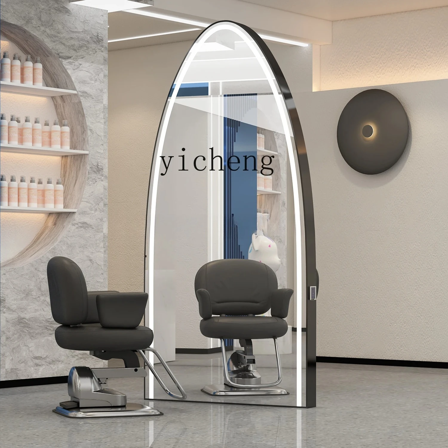 a6.25 barber shop mirror single-sided barber shop mirror table hair salon only