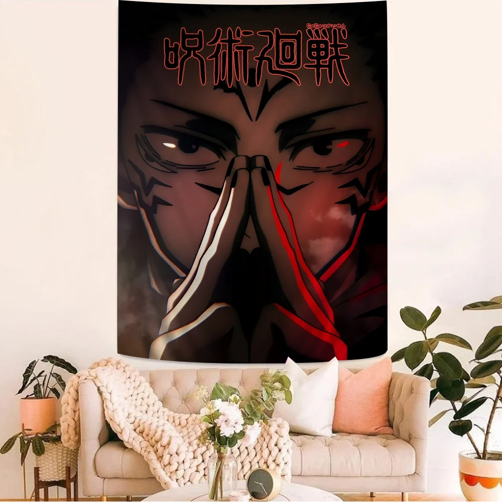 Kaisen Suguru Geto Chart Wandteppich für Wohnzimmer Wohnheim Dekor Kunst Wohnkultur