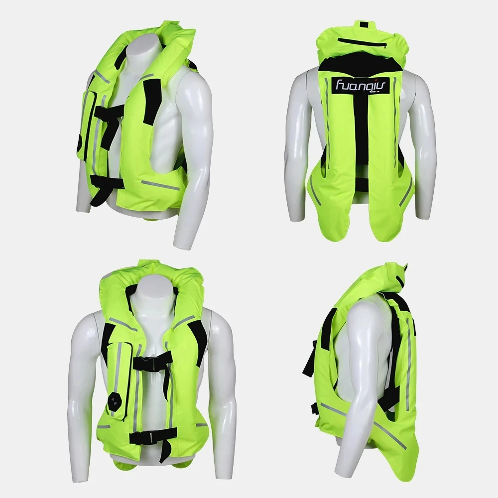 Cycling Airbag Vest Men Life Jacket Motorcycle Jacket Reflective Motocross Air Bag Moto Vest Protective S-3XL