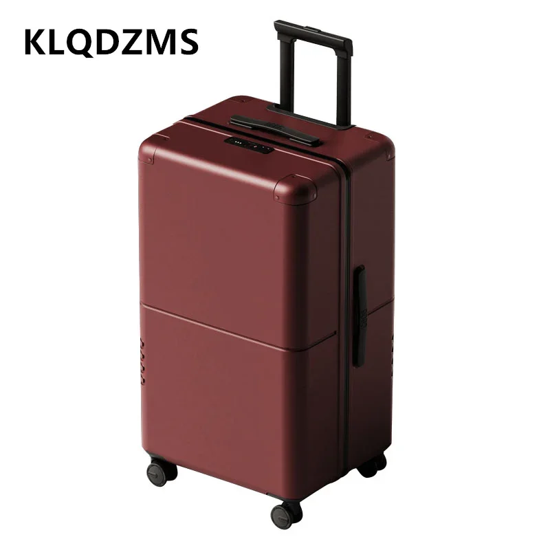 KLQDZMS 20 maleta de alta calidad, gran capacidad, 24 ", 28", caja de cartón PC, bolsa de viaje con ruedas, equipaje de cabina