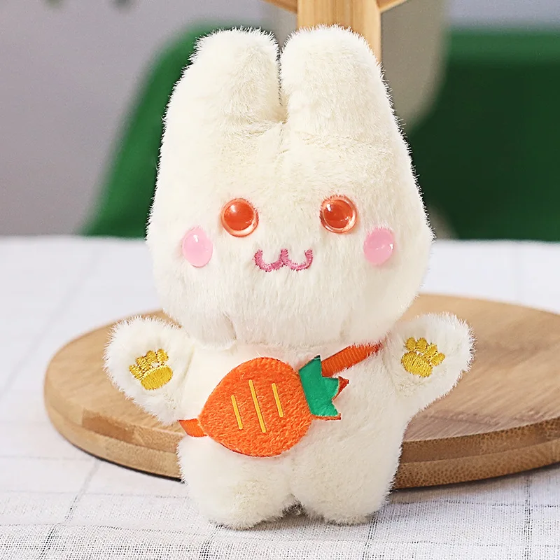 Porte-clés à breloques de célébrité d'internet, pendentif lapin carotte, beurre de chiffon, sac d'école, dépôt le premier pour obtenir une remise, beaucoup, nouveau, 100 pièces