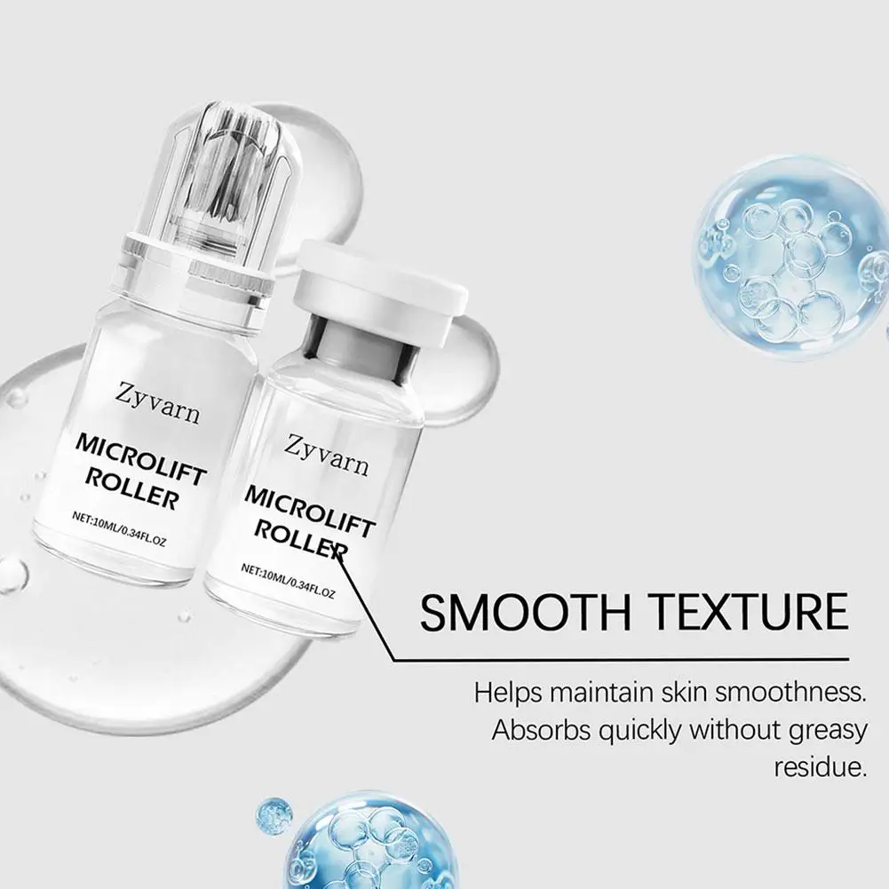 Microneedle Serum Kit 0.25mm Deep Collagen Renewal Fine Lines Wrinkles Reduction Brightening Pore Refining Home Facial Skin Care