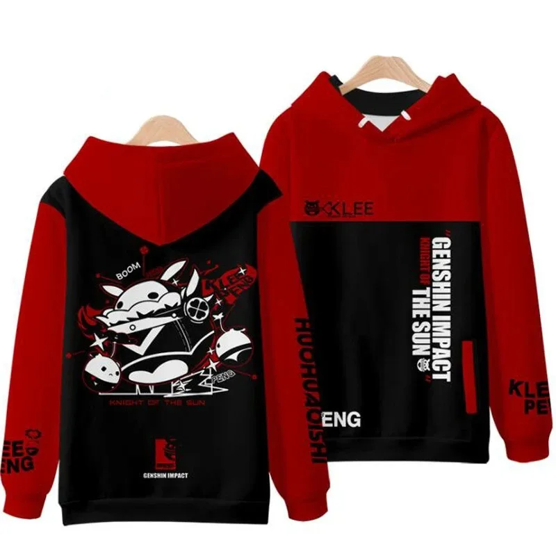 Sudadera con capucha de Anime 3D Genshin Impact para hombres y mujeres, sudadera Harajuku, ropa de calle, jersey de Hip Hop, chaqueta con capucha, chándal informal