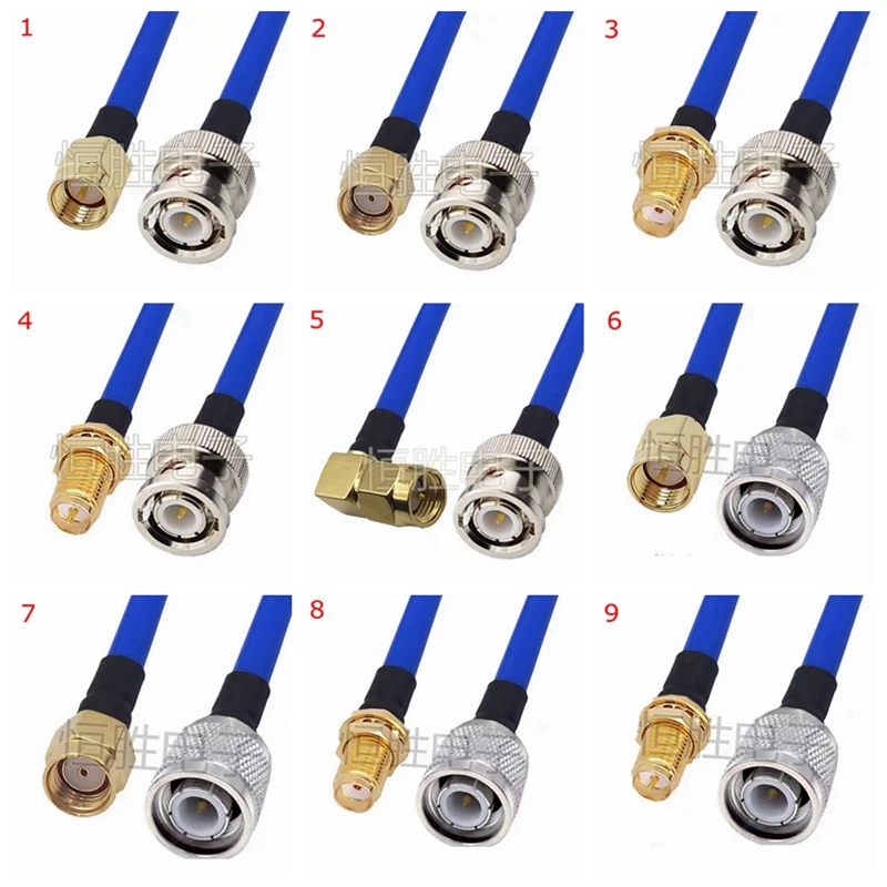 RG405 Coax Cable BNC TNC To SMA Male Female Connector SMA To TNC&SMA To BNC Crimp for RG405 High Frequency Test 086 50ohm Fast