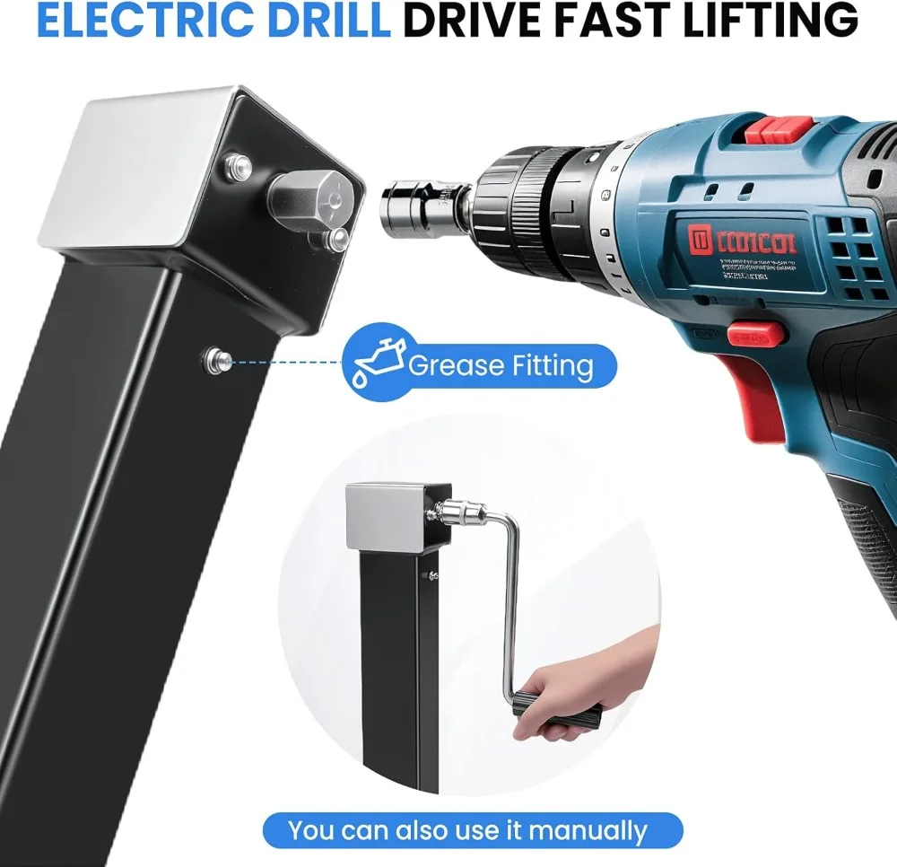 مقبس مقطورة عالي التحمل بوزن 8000 رطل، رافعة 28.8 بوصة، مثقاب لاسلكي متوافق مع مقطورات أدوات القارب RV #5