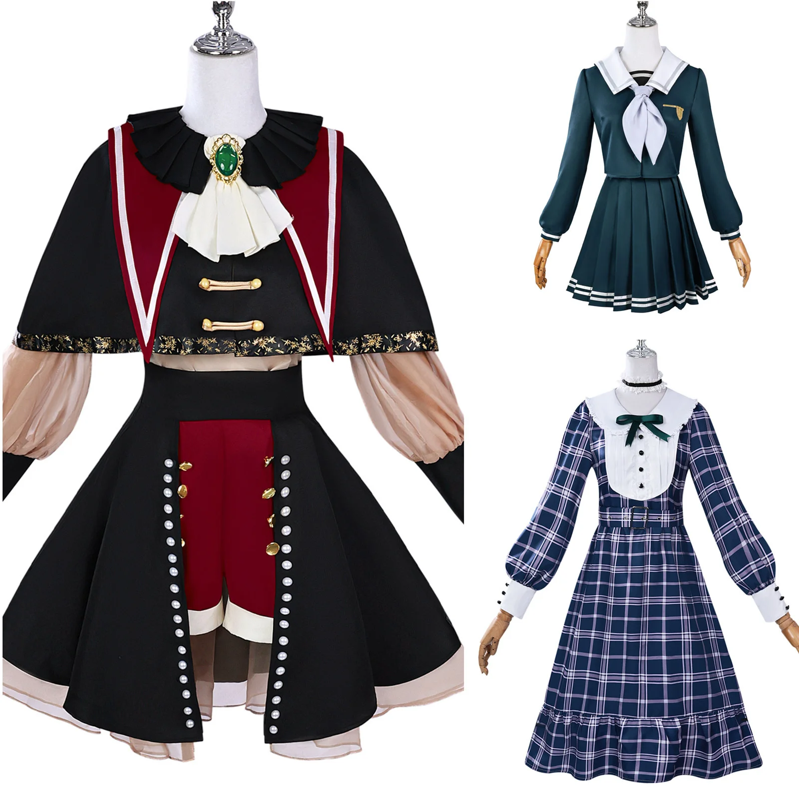 

Wakaba Mutsumi Косплей Аниме Ave Mujica Mutsumi Wakaba Mortis Косплей Костюм Женское Платье Для Ролевых Игр Хэллоуин Необычный Наряд