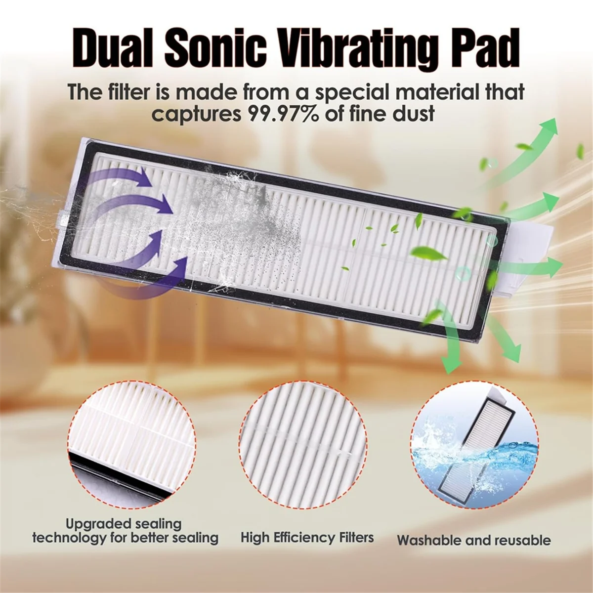 แปรงสูญญากาศ 26 ชิ้นและชุดกรองสําหรับ Roborock S8 Max MaxV Ultra อุปกรณ์เสริมเครื่องดูดฝุ่น