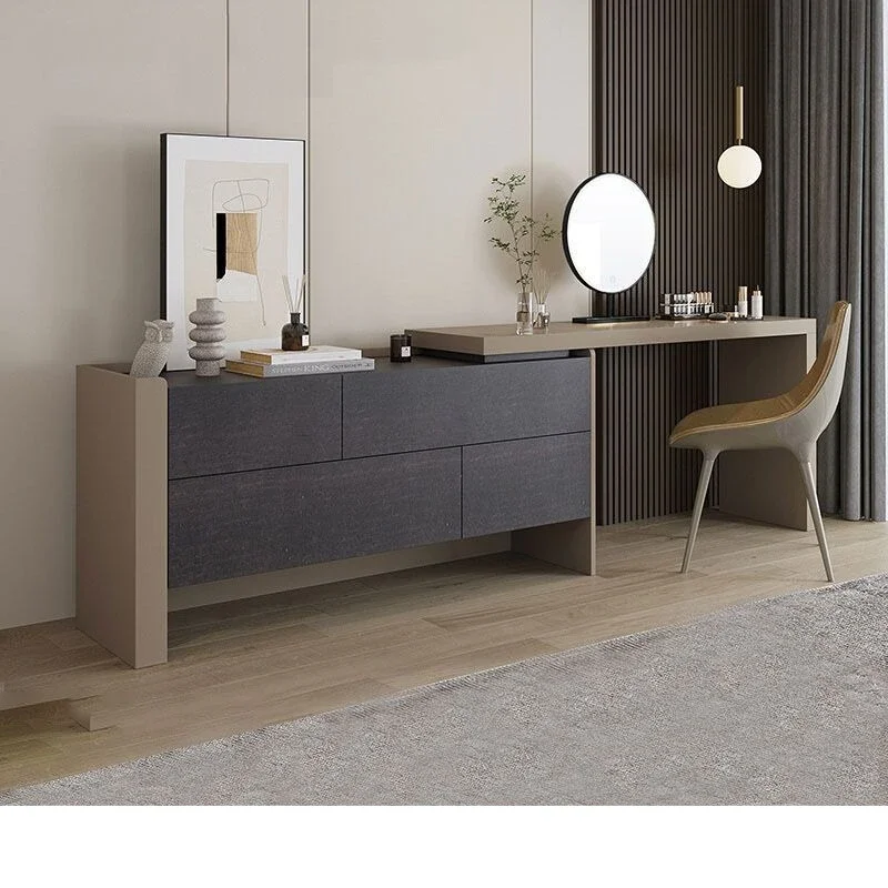 

multi-functional storage cabinet integrated high-end light luxury Internet celebrity dresser combination cabinet makeup table