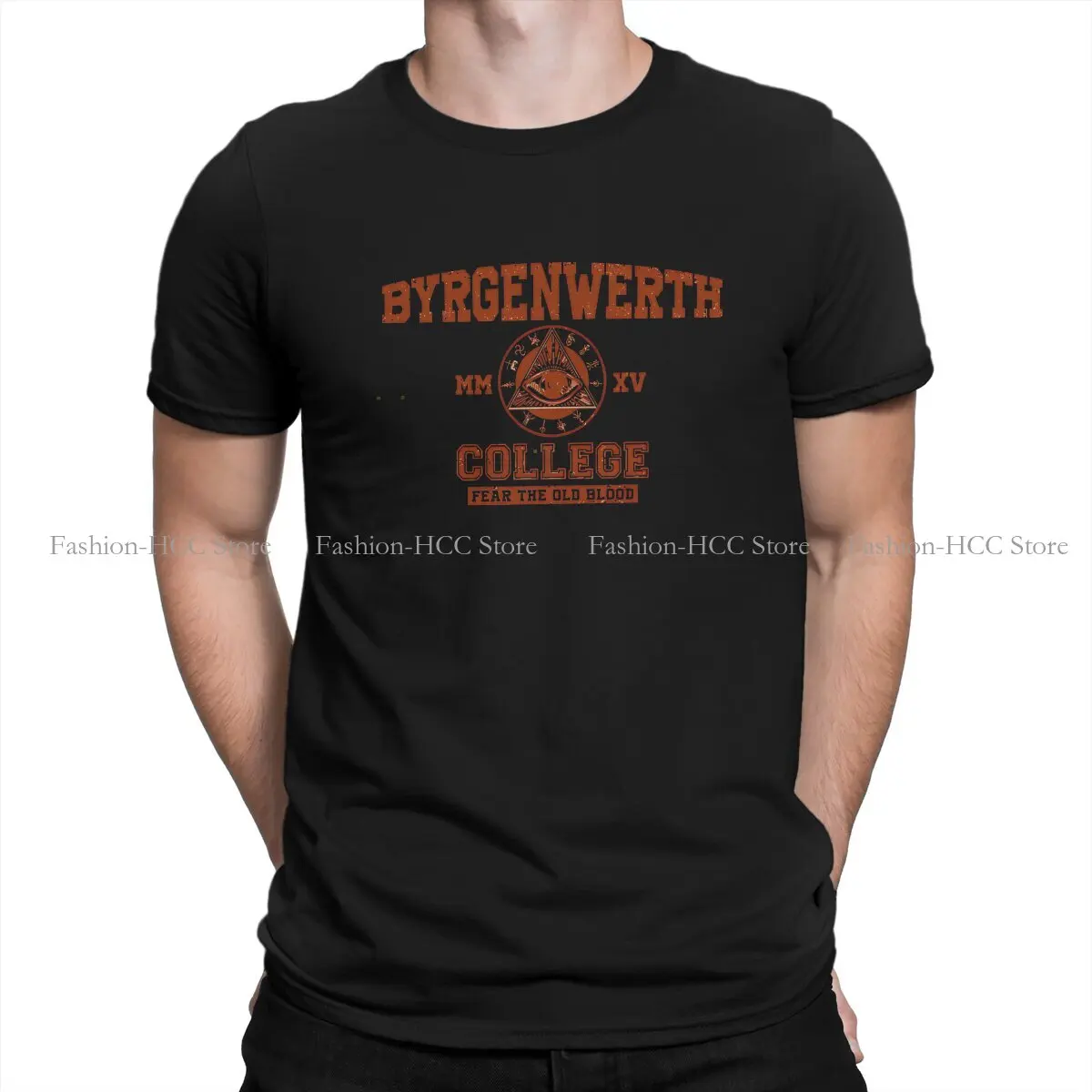 Bloodborne Game Polyester TShirts Byrgenwerth College Distinctive Homme T Shirt Funny Clothing