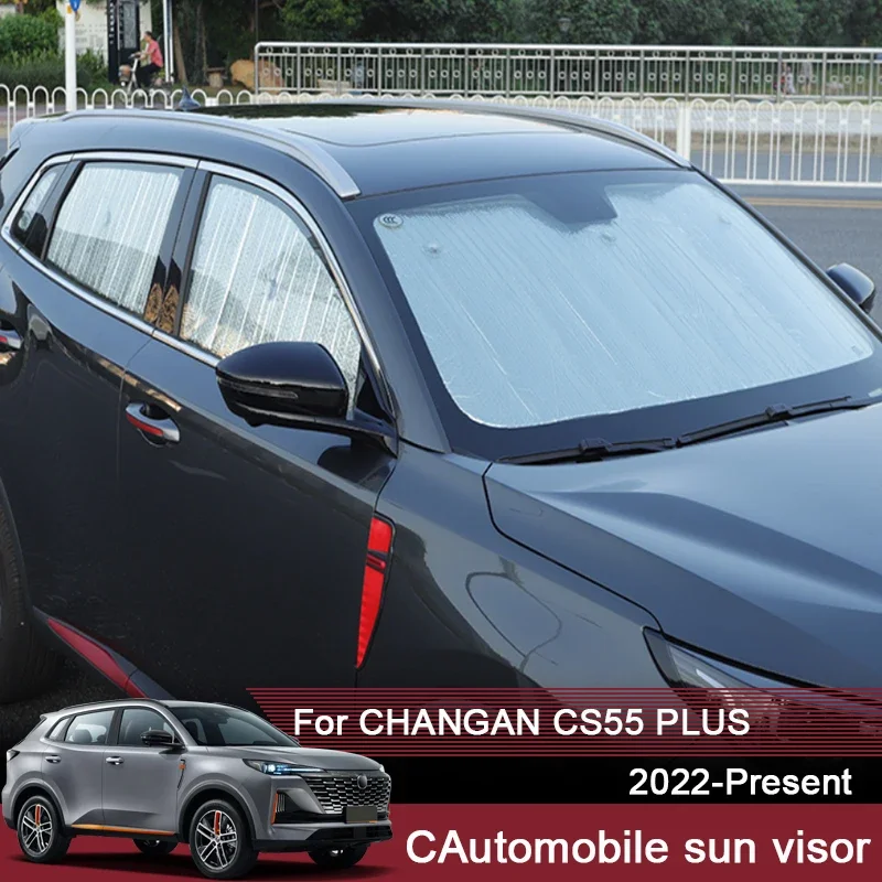 Car Sunshades UV Protection Cover For CHANGAN CS55 PLUS 2022-2025 Window Curtain Sun Shade Visor Windshield Protector Accessory