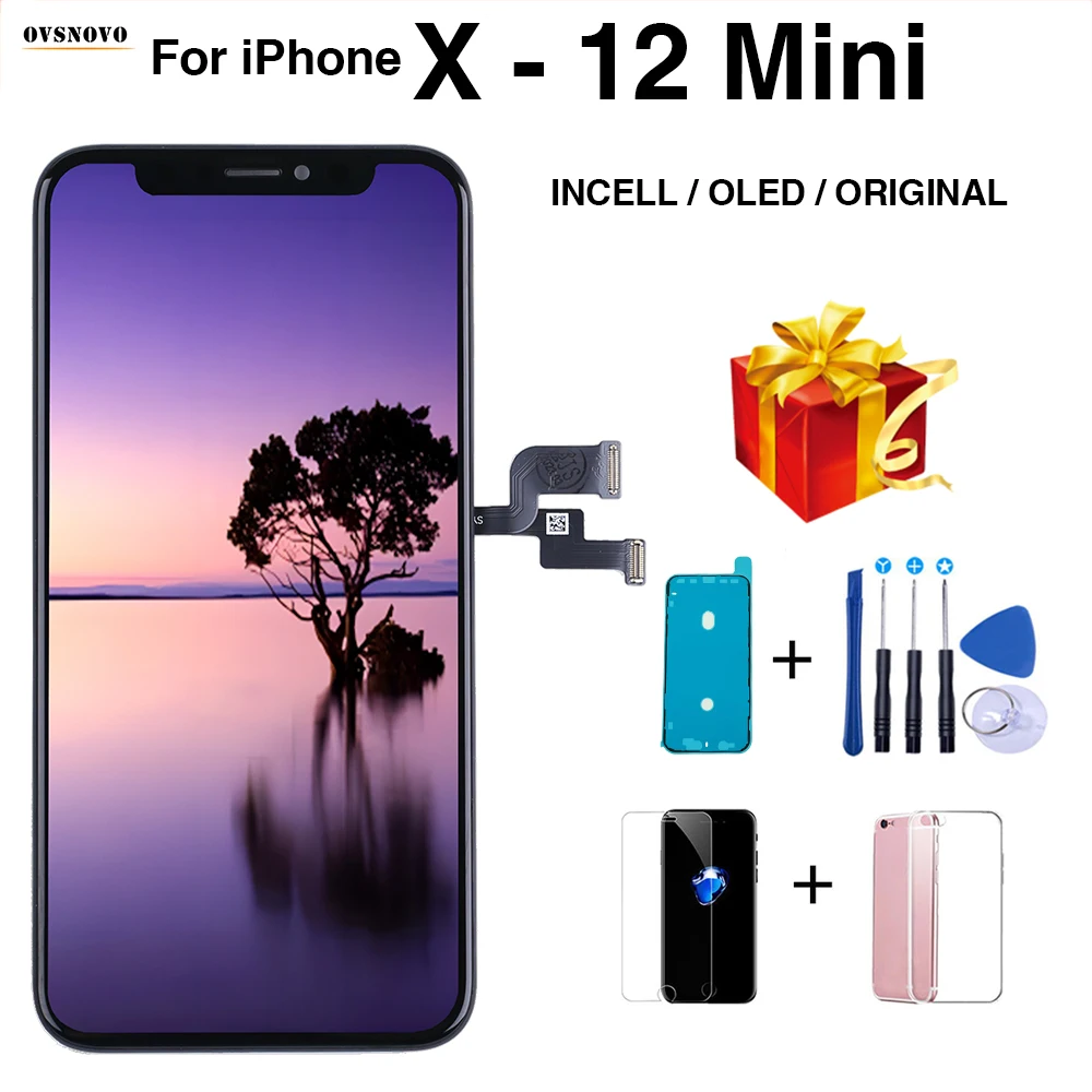 Factory Direct OLED For iPhone X XR XS Max Touch Screen For iPhone 11 12 Mini Incell Original LCD Screen Replacement