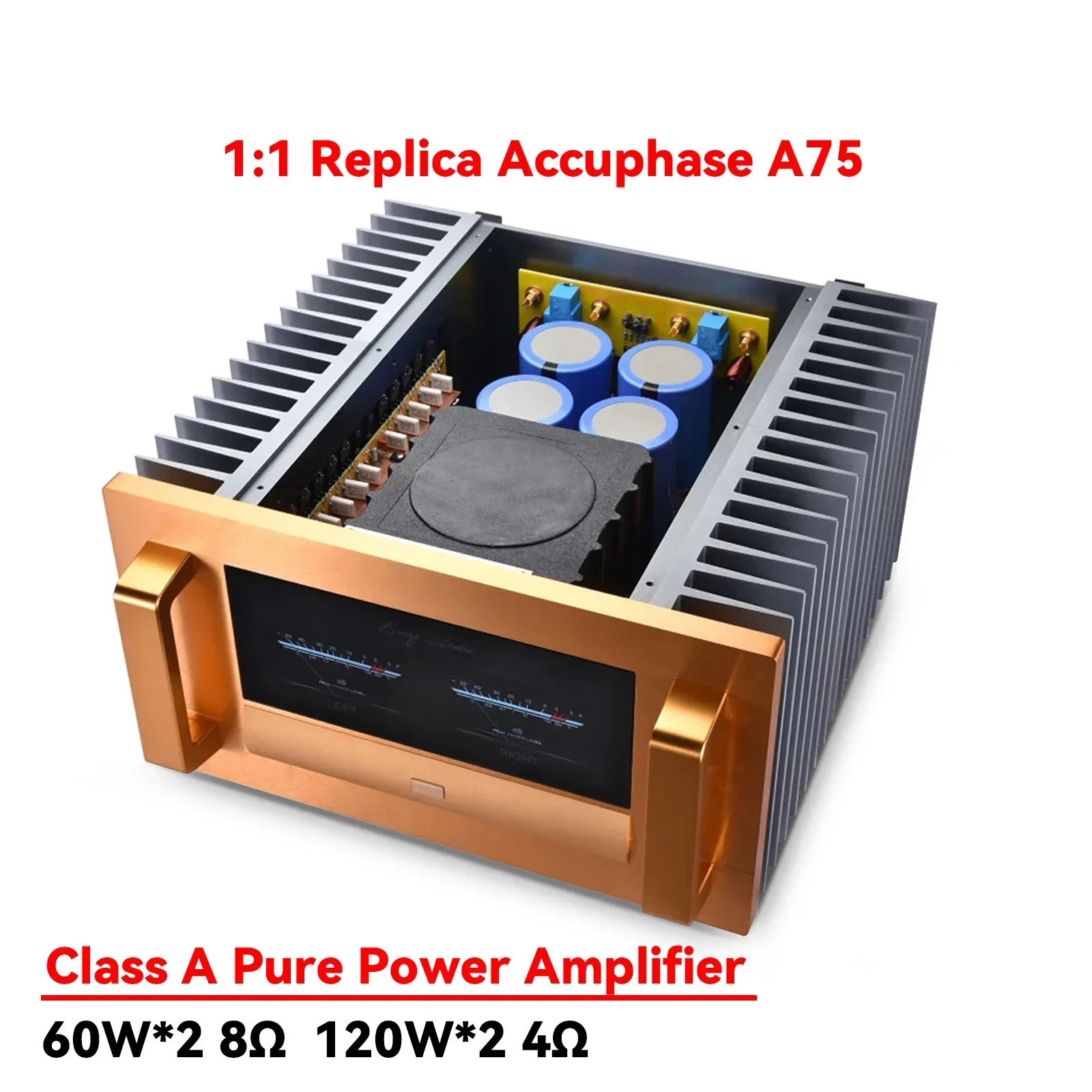 

AMXEKR 1:1 Реплика Accuphase A75 Чистая схема класса A 120 Вт Высокомощный полевой ламповый усилитель чистой мощности