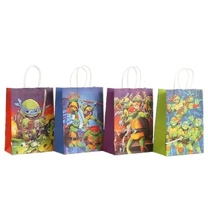 أكياس هدايا ورق كرافت متعددة الوظائف مع أحزمة كتف ، سلاحف النينجا ، TMNT ، حرفية ، يأخذ ، حفلة ، عيد الميلاد ، مهرجان ، 10 قطع أفضل 8 حقيبة ظهر سلحفاة النينجا مبيعا - رقم 2